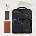Over Luggage Organizer for Carry On Bag or Suitcase with Storage Pockets, 16” Laptop Sleeve with Handle, Travel Accessories Bag, Slide On Luggage Harness with Adjustable Straps (Black)