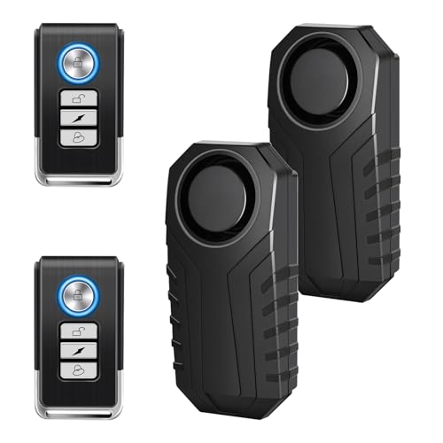 Cruxer 2 Fahrrad Alarmanlage mit Fernbedienung,Fahrrad zubehör Drahtlos Diebstahlsicherungen,Motorrad Fahrrad Alarm,Fahrradalarmanlagen alarmschloss fahrradschloss mit alarmfunktion für Ebike Scooter