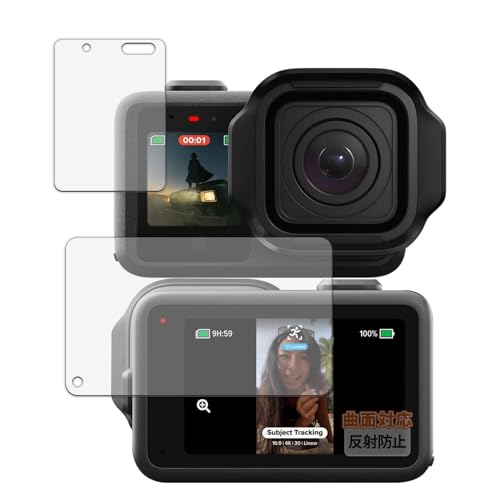 Kayo&Karin �t�B���� GoPro MISSION 1 / MISSION 1 PRO/MISSION 1 PRO ILS (�t�����g/���A) ������ �ی�t�B���� �ȖʑΉ� ���˒ጸ �w��ጸ ���{��
