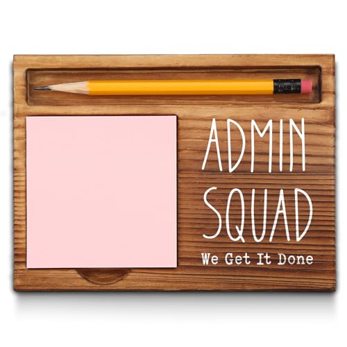 akeke Admin Squad gifts, Admin Team Gifts, Admin Life Gift, Administrative Assistant Staff Gifts, Thank You Administration Appreciation Gifts Office Self-Stick Note Pad Holders GSH1