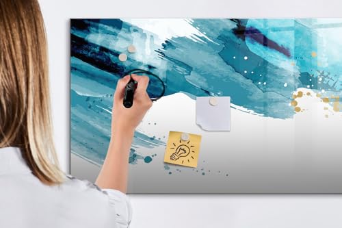Tableau de planification en verre idéal pour l'organisation familiale et le bureau - 5