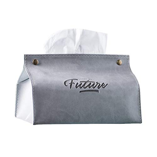 Preisvergleich Produktbild KAIKUN taschentuchspender kosmetikbox Taschentuchbox bedeckt Würfel Taschentuchhalter für zu Hause Taschentuchboxen Taschentuchbox bedeckt Rechteck Gray