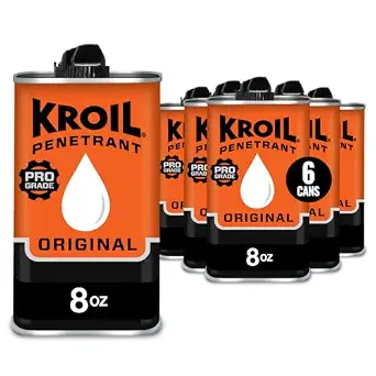 Kroil Original Penetrant - Rust Penetrating Lubricant - 8 oz Drip Can (6 Pack)