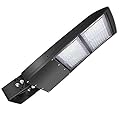OSTEK LED Parking Lot Lights 300W LED Shoebox Street Pole Lighting, Waterproof 42000LM Outdoor Commercial Area Road Lighting 5000K 100-277V DLC UL