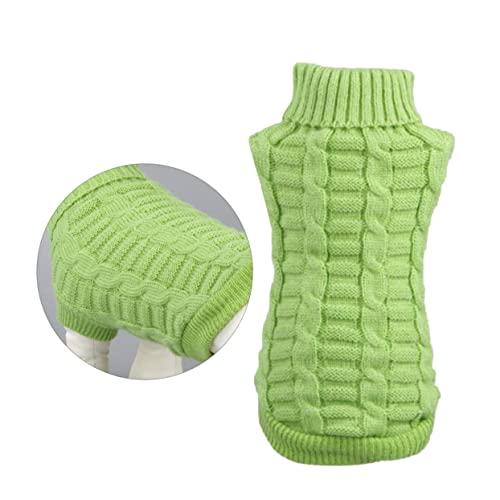 Pull pour chien couleur unie POPETPOP costume douillet pour animaux 3 pièces - 5