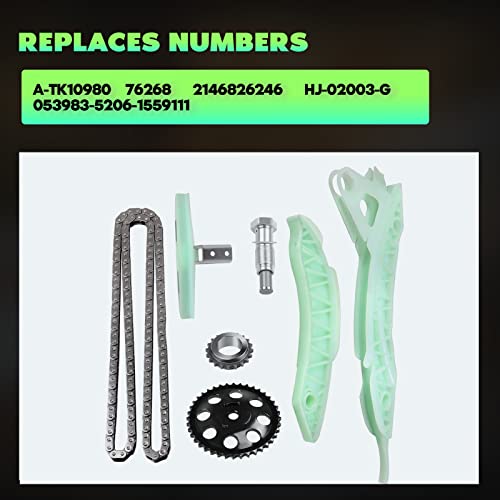 Engine Timing Part Chains Set Timing Chain Kits, Scitoo Fits For Mini Cooper 1.6L L4 Dohc 16Valves Engine Code N14B16A 2007-2010 Replacement Timing Tools #TOP3