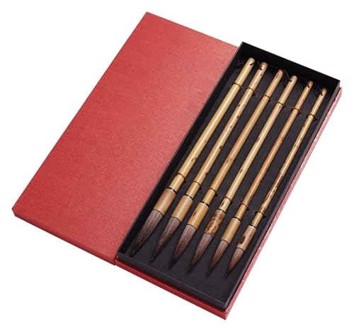 LMUTUNMPA Juego de caligrafía for principiantes, pincel chino, dibujo acuarela tradicional, pinceles