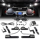 IAG 4PC Interior LED Dome Light Kit V2 w/Harness for Ford Bronco 2021+ (4 Door Hardtop includes mounting brackets)
