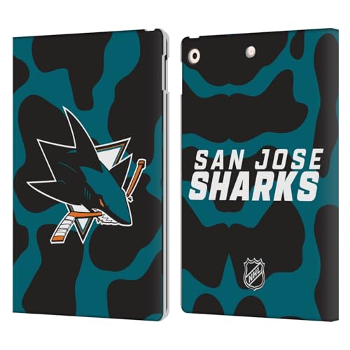 Étui iPad 10.2 San Jose Sharks cuir NHL coque tablette Apple