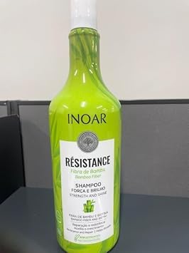 INOAR Resistance Bamboo Fiber Shampoo with Biotin for Strengthening, Repair & Shine, 33.8 Fl Oz