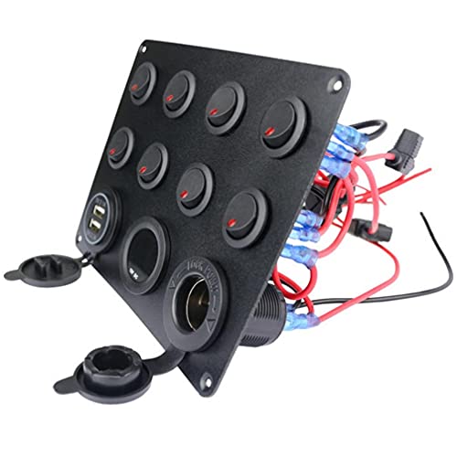 FAVOMOTO 8 Gangue Painel Interruptor ON- OFF Roqueiro Alternância Carro Dual USB Soquete Do Isqueiro