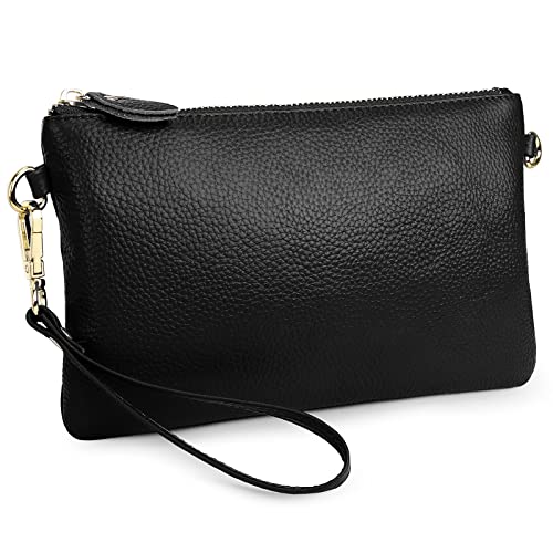 Uromee Wristlet Wallet Clutch Purses For Women Genuine Leather Crossbody Bag Handbag With Detachable Shoulder Strap #TOP6