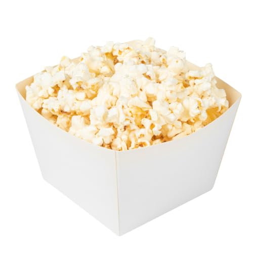 Restaurantware White Paper Snack Boxes, 5 1/4 In, 200 Ct