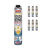 6 x Soudabond Easy Bonding PU Adhesive Soudal Gun...