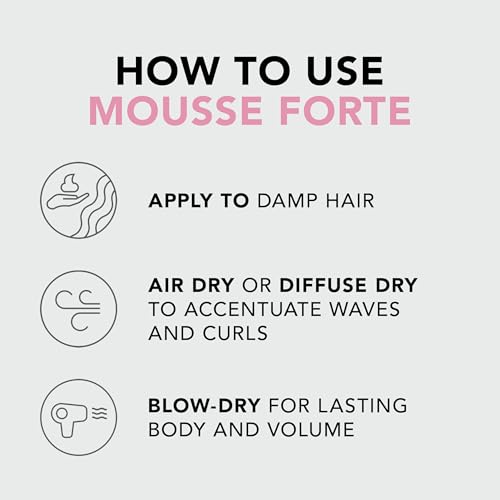 Sebastian Professional Mousse Forte Styling Mousse, Anti Frizz, Strong Hold, Volume Boost for Curly and Wavy Hair, Professional Hair Care, 200ml - Image 5