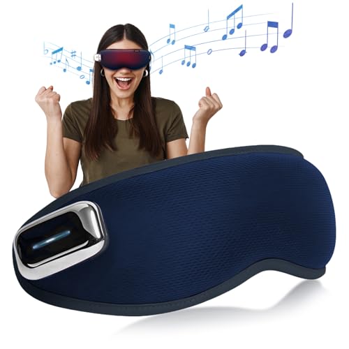 AUORUSI Massaggiatore per Occhi con Freddo e Caldo, Maschera Occhi Vibrazione Bluetooth Controllata da APP per per Relax, Emicrania e Affaticamento Oculare