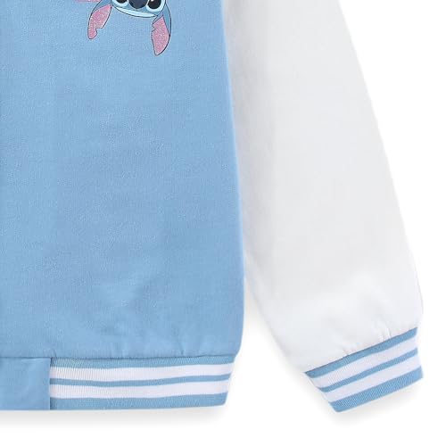 Image of Disney Lilo & Stitch Girls Letterman Varsity Bomber Jacket for Big Kids