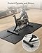 UREVO Foldable Treadmill Mat, Exercise Bike Mats for Home Gym Workout, Waterproof Non-Slip Exercise Equipment Mat Floor Protector for Indoor Walking pad, Cycles, Rowing Machine, Elliptical