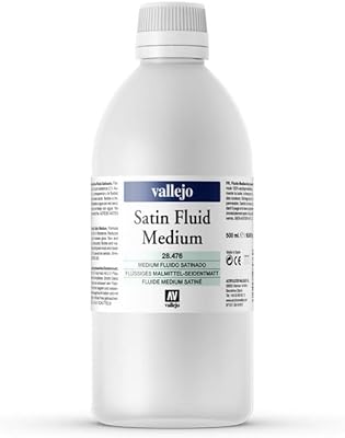 Vallejo Acrylic Fluid Medium - Satin, 500 ml