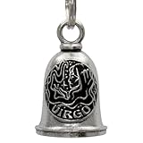 Milwaukee Leather Good Luck Bells for Motorcycles w/Key Ring-Key Chain Accessory for Bikers - One Size