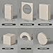 6PCS Original Design Product Photography Background Props Simulate Moss DIY Forest Scenes Grain White Wooden Hand Painting Geometric Cube Props for Photoshoot