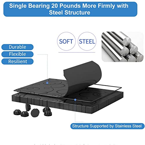 Brian & Dany Portable Closet Wardrobe - Cube Storage Organizer, Plastic Clothing Cabinet, Bedroom Armoires For Toys, Shoes, Clothes - More 30% Capacity Than Normal - 12 Cubes, Black #TOP2