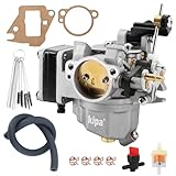 Kipa Carburetor assembly Kit For Yamaha 2-Stroke 9.9hp 15hp Outboard Engine 6E8-14301-00/01/02/03/04/05 6E7-14301-00/01/02/03/04 684-14301-40/41/42/43/44/52/53 Boat Motor