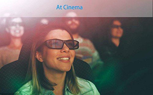 image for ZYZH 4 Pack Passive Circular Polarized RealD 3D Glasses for Cinema and