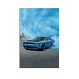Car Poster Muscle Car Challenger Canvas Art Poster and Wall Art Picture Print Modern Family Bedroom...