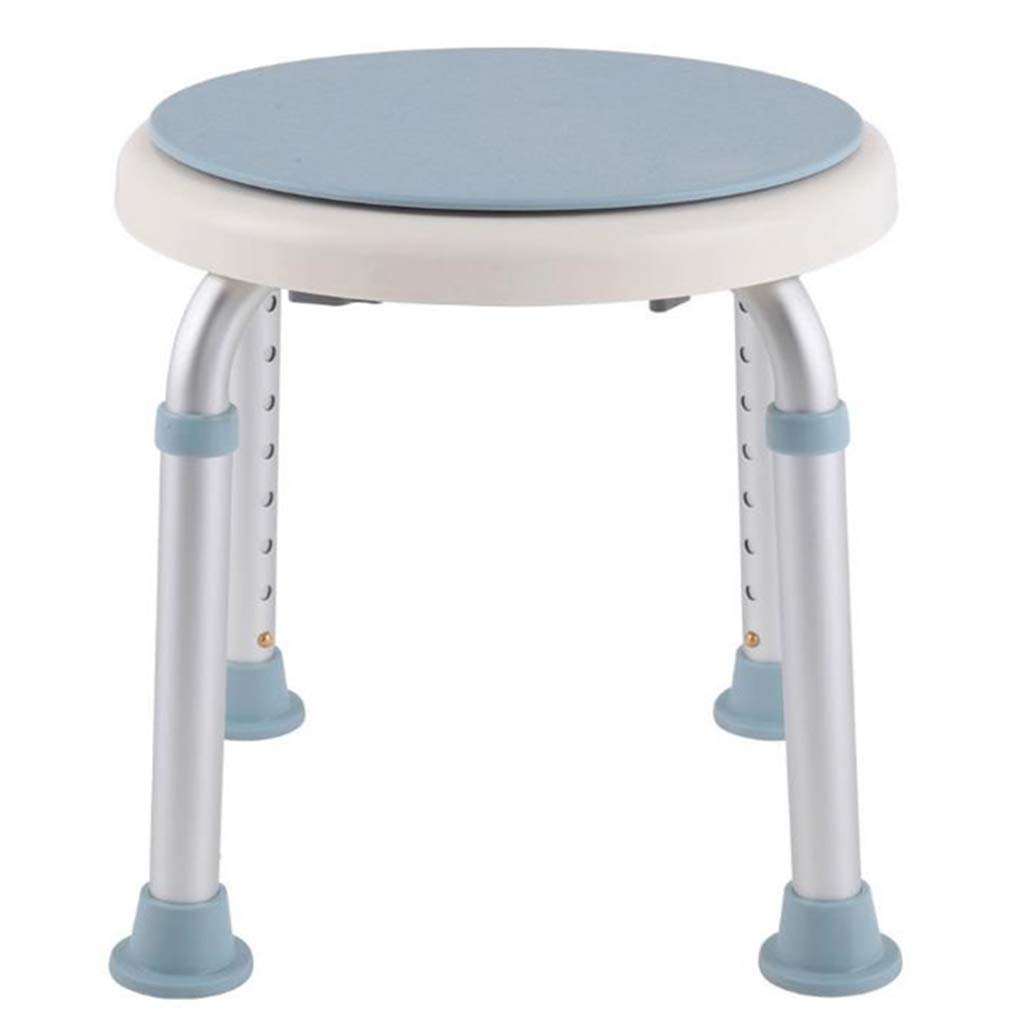 Asientos de Ducha para discapacitados Giratorio Redondeado Taburete de baño/Ducha Silla de bañera con Almohadilla Antideslizante para Las piernas Asiento Giratorio Ayuda de Movilidad para Ancianos