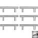Produktbild Limeow Relinggriffe Edelstahl Möbelgriffe Stangengriffe Möbelgriffe Schrank Schublade Türgriff Küchengriff Küchenschrank Türgriffe Edelstahl Möbelgriff Set Bohrlochabstand 64mm, Ø 10 mm, 6 Stück
