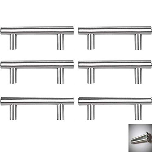 Preisvergleich Produktbild Limeow Relinggriffe Edelstahl Möbelgriffe Stangengriffe Möbelgriffe Schrank Schublade Türgriff Küchengriff Küchenschrank Türgriffe Edelstahl Möbelgriff Set Bohrlochabstand 64mm, Ø 10 mm, 6 Stück
