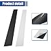 X AUTOHAUX 1 Set Gloss Black Carbon Fiber Pattern Car Door Window Pillar Posts Cover Trim Exterior Anti-Scratch Stickers for Audi A4 B8 2008-2016