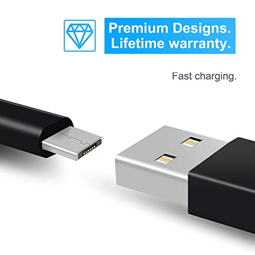 Fastsnail 16.4Ft Extension Flat Charging Cable And Data Sync Cord For Ps4/For Xbox One Controllers, For Kindle Fire, For Android, Usb To Micro Usb Cable Compatible With Wyzecam, For Wyzecam V3, Etc. #TOP4