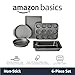 Amazon Basics 6 Piece Nonstick, Carbon Steel Oven Safe Bakeware Set with Cake, Muffin, Cookie, and Loaf Pans, 6 Piece, 16.25 x 11.75 x 6.25 inches