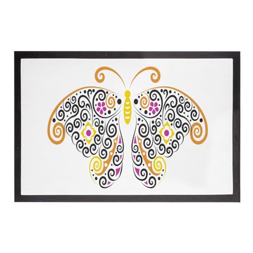 Paillasson papillon nature pour harmoniser la décoration du balcon