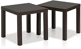 FURINNO Classic End Table, Espresso
