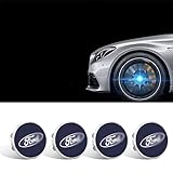 [Hochwertige Materialien] - Hergestellt aus hochwertigem ABS-Material mit hoher Zähigkeit und Härte, Korrosionsbeständigkeit, sicherer Montage und guter Abdichtung. Die Oberfläche dieser Radkappe ist verspiegelt und verwendet hochwertiges Acryl, um die Farbe vor dem Ausbleichen zu schützen.