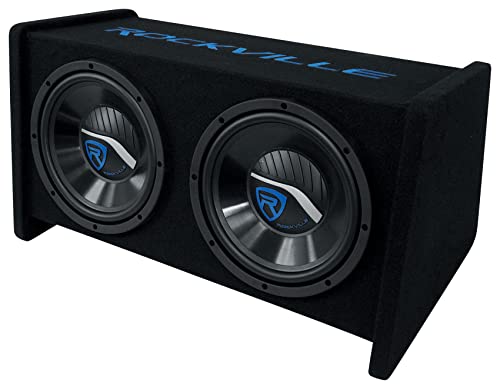 Rockville RV1010P Dual 10" 1000W Car Audio Subwoofers 4-Ohm, Vented Enclosure, High-Power Bass, Durable MDF Cabinet, for Car Audio Enthusiasts - Image 5