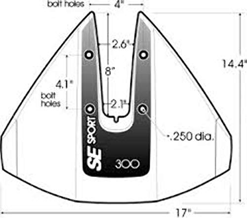 Se Sport 779-Se300Blk Fins Stabilizer, Black, One Size #TOP5