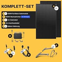 Solakon® 1000W Balkonkraftwerk mit Halterung für Balkon, 3m Kabel – Ansicht 4