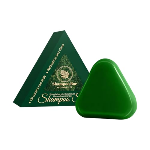 Jabón de Champú Sólido Natural Natural Plant-Based Solid Shampoo, Crema Espumosa Rich Lather, Ideal para Viajes Travel-Friendly for All Hair Types, Suave con el Cabello y Cuero Cabelludo(1 Unidad)