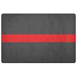 Thin Red Line | Door Mat | Rug | Firefighter | Firefighter Gift | Firemen | Firefighter Wife | Firewomen | Fire Station