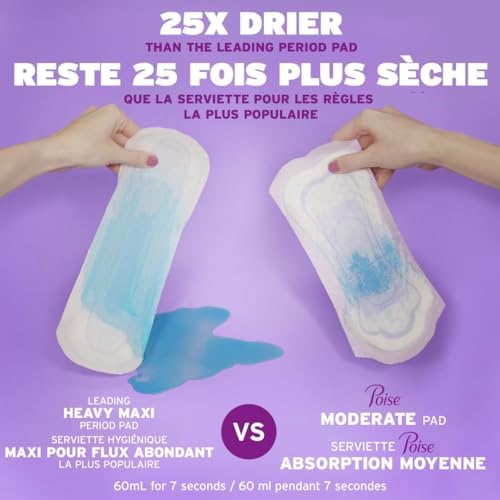 Poise Incontinence Pads, Light Absorbency, Regular Length, 120 Count (4 Packs of 30) — view 2