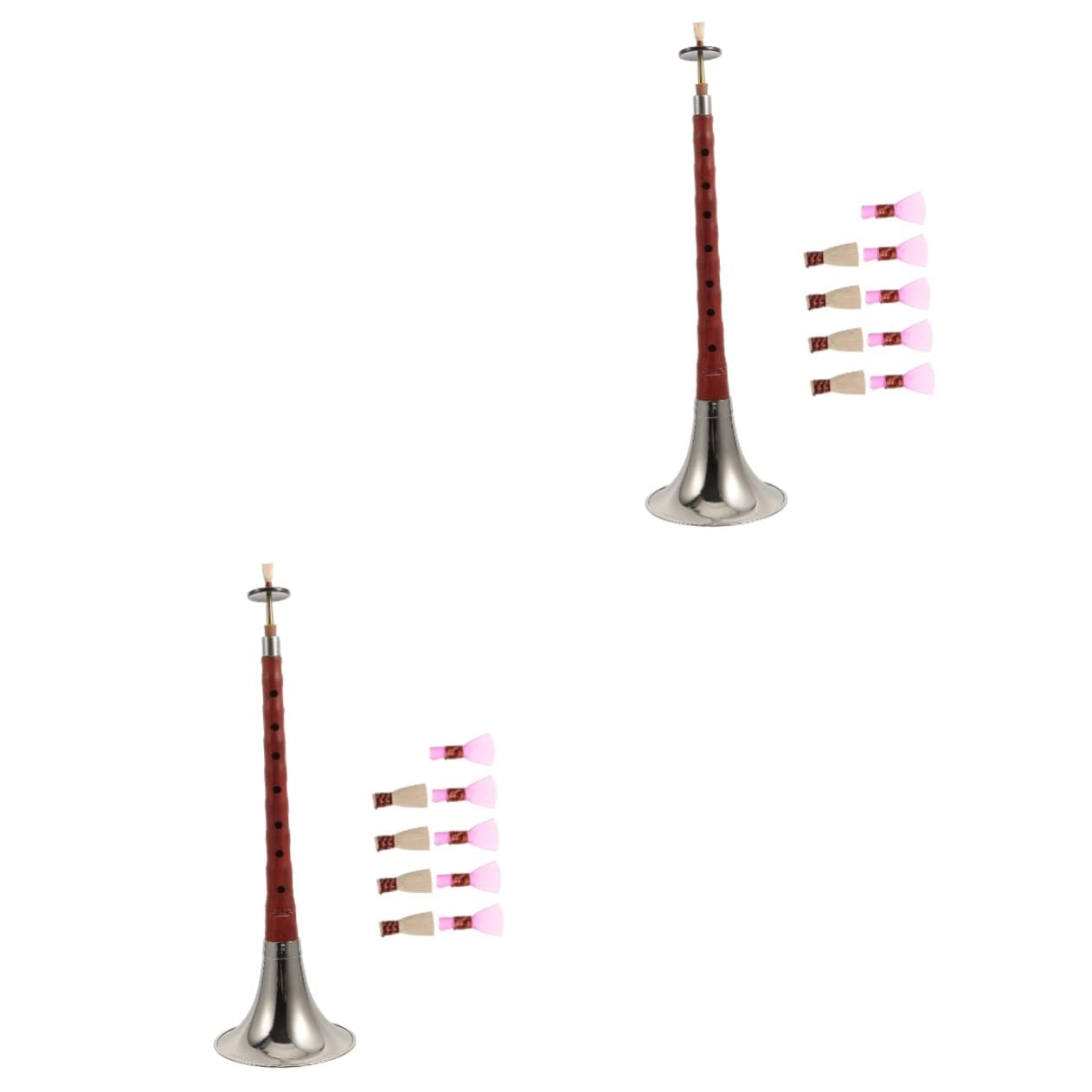 ibasenice 2 Sets Beginners Wind Instrument Set Rosewood-made Chinese Musical Instruments for Boys and Girls