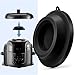 Lid Stand Silicone Lid Holder Accessories Compatible with Ninja Foodi Pressure Cooker and Air Fryer 5 Qt, 6.5 Qt and 8 Quart, Black, By Sicheer