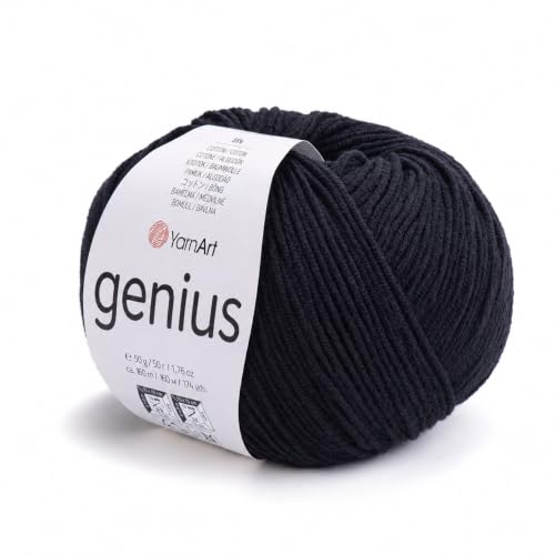 Image of YarnArt Genius Soft Cotton Blend Yarn, 1 Pack (1.76 oz / 174 Yds)