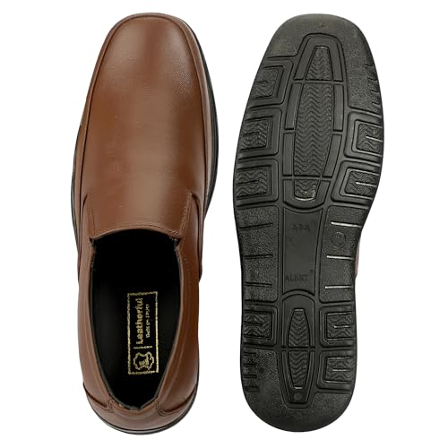 Image of Leatherful Formal Moccasin Shoes for Men | Full Grain Genuine Leather | PU Sole & Nappa Lining | Office | Party | Smart Casual YKMC