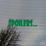 Cosplay & Fan Gear Spoilers. Doctor Vinyl Decal (Green)