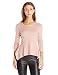 BCBGMAXAZRIA Women's Rolled Princess Seam Sweater